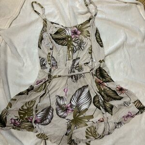 City Chic Tropical Romper Playsuit